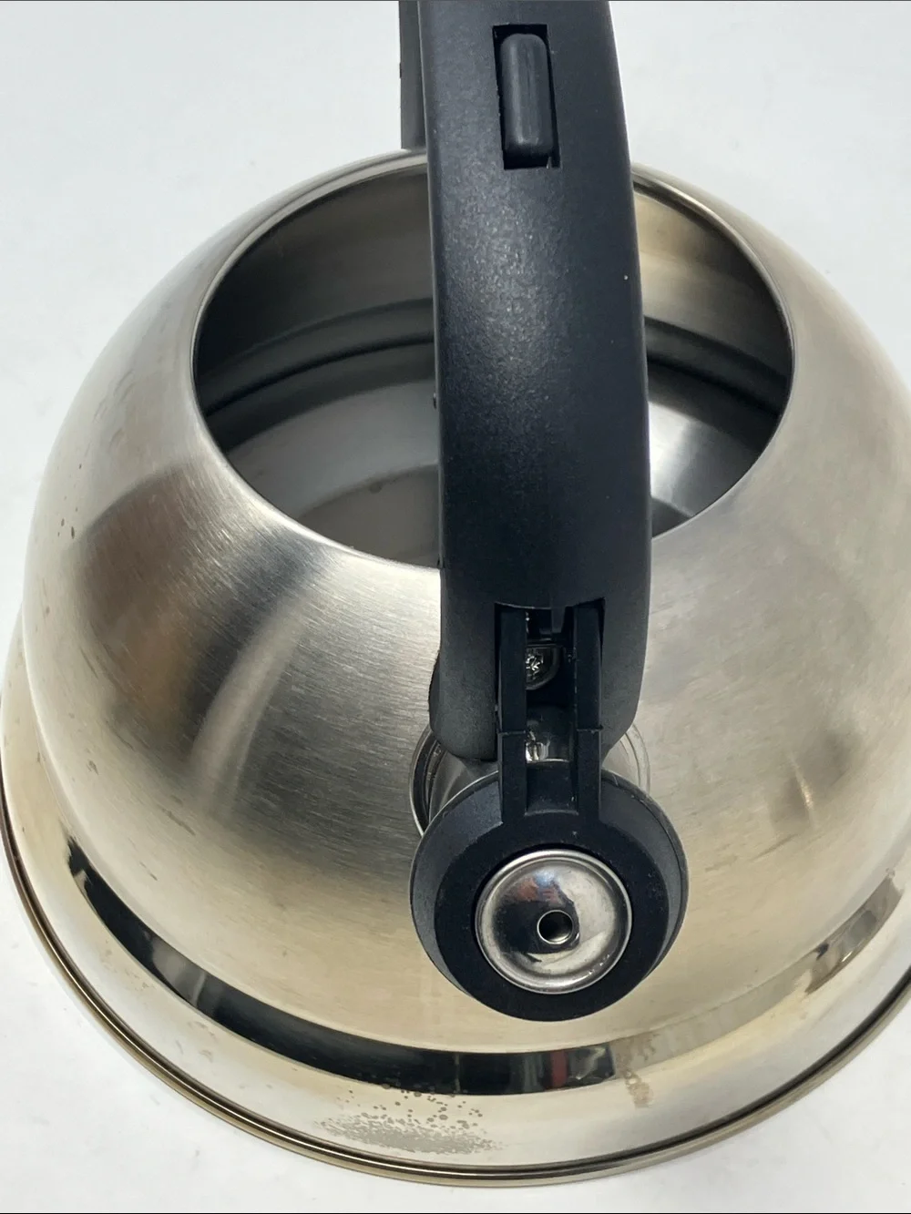 Mr. Coffee Stainless Steel Whistling Tea Kettle Stovetop Flip Spout